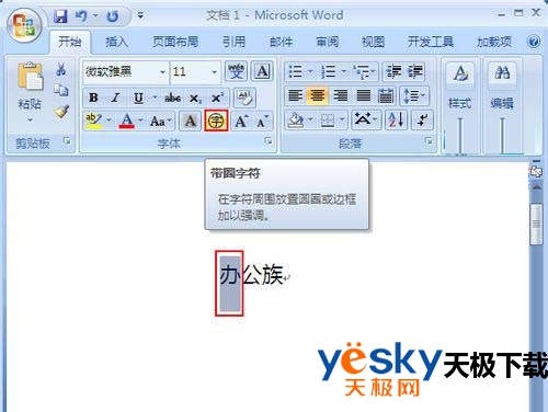 带圈字符