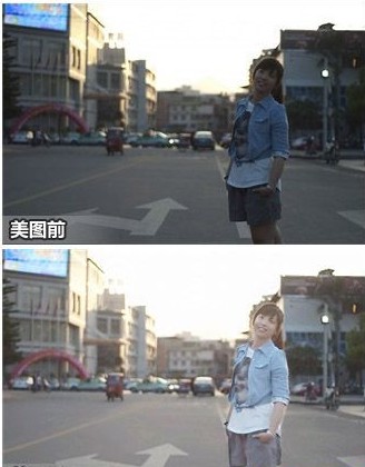 美图秀秀背光照片修复 亮出灿烂笑容 三联教程