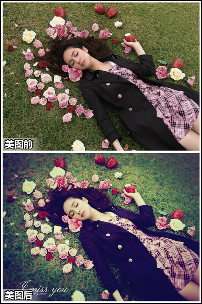 美图秀秀打造神秘哥特式LOMO照片 三联教程