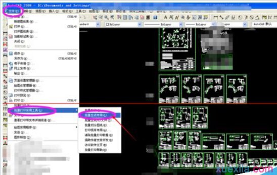 cad2010如何批量打印 三联
