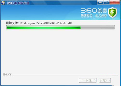 卸载进行中