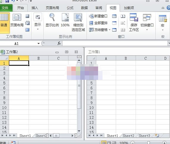 excel2010显示多窗口的方法