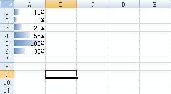 excel2003设置渐变色的方法