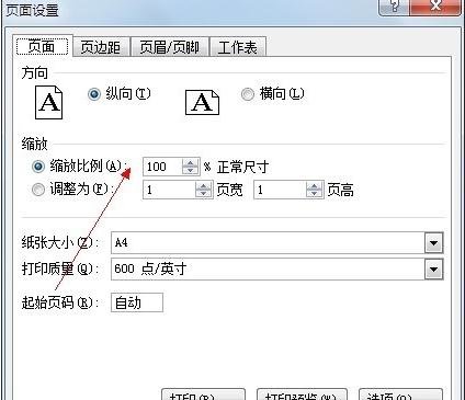 excel2003缩放打印的教程