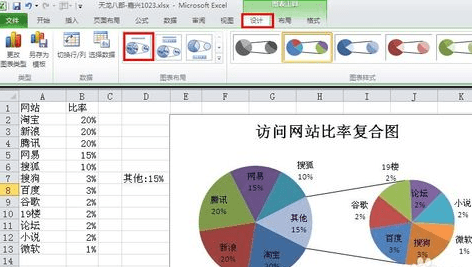 如何在excel2013中制作一个复合饼图_用excel2013制作复合饼图的方法