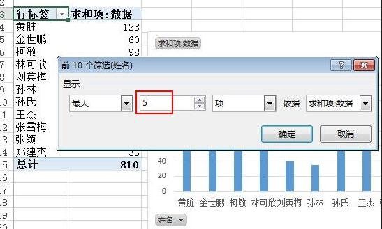 excel2013怎么快速汇总前N项最大值的和