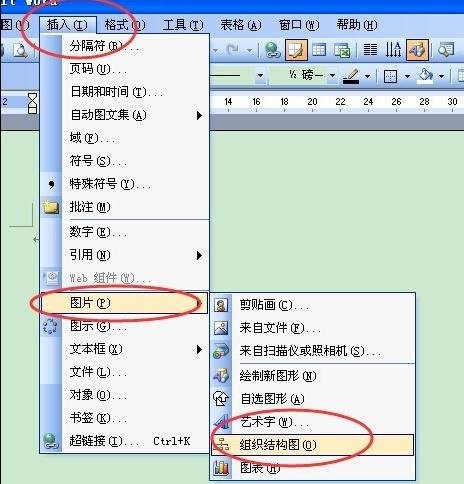 word中怎么绘制组织结构图