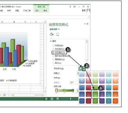 Excel2013图表中三维立体图表的制作方法