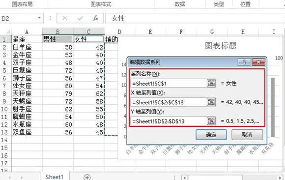 excel2013怎么制作纵向折线图
