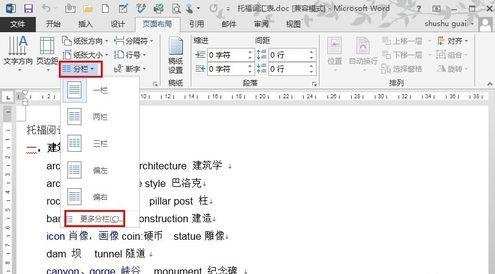 word2013如何进行分栏排版