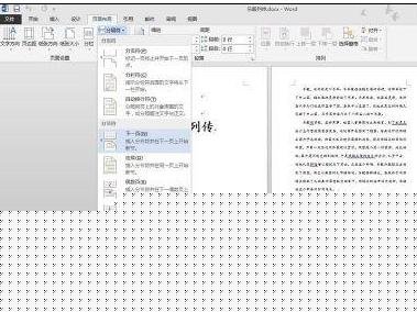 word2013如何分段设置页码