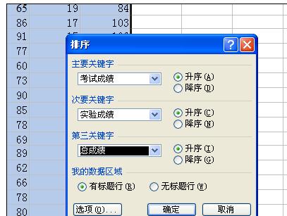 Excel2007中数据进行降序升序的操作方法