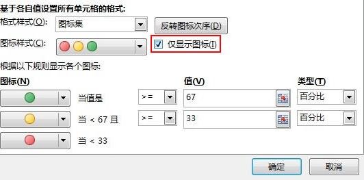 Excel2013怎么用红绿图标来标记员工完成情况