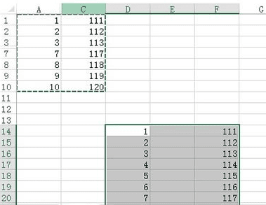 excel2013怎么避免复制隐藏了的单元格