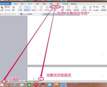 word2013如何插入分节符