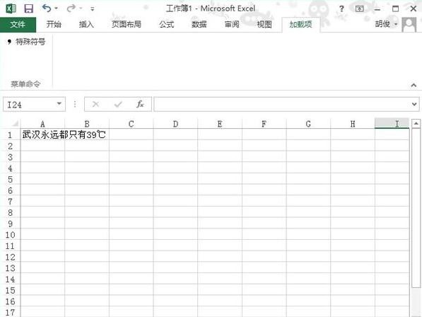 excel2013如何插入特殊字符