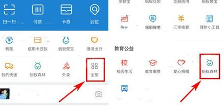 支付宝如何开启行走捐 三联