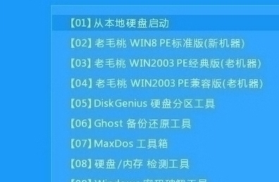 老毛桃主菜单