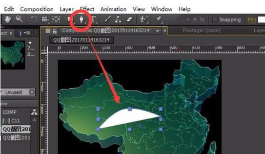 ae地图辐射线怎么制作