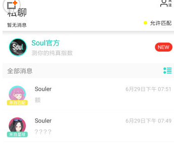 soul私聊
