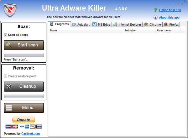 Ultra Adware Killerͼ1