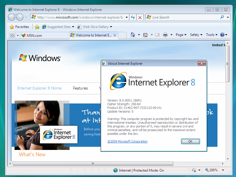 （IE8）Internet Explorer 8 浏览器截图2