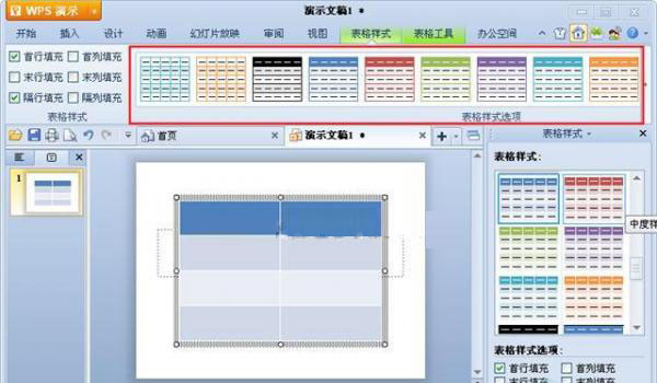 表格样式