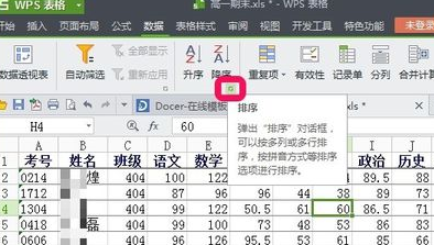 WPS怎样使用COUNTIF函数实现数据排序？