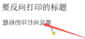 WPS怎样设置打印反向文字？WPS设置打印反向文字的技巧