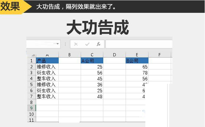 Excel如何隔列插入多列空白列