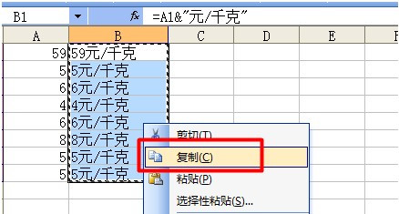 如何为Excel批量加前缀或后缀7