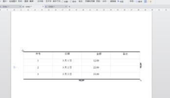 wps如何绘制三线表格