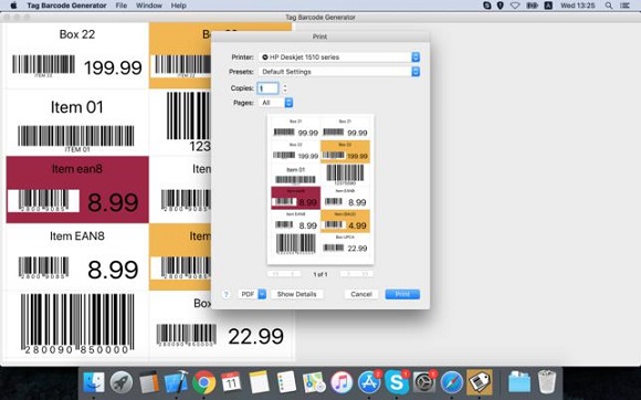 Tag Barcode Generator Macͼ